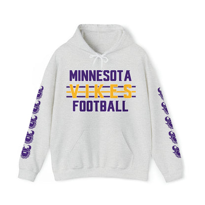 Unisex Heavy Blend™ Hooded Sweatshirt - Vikes Football + Game Day Helmet (Sleeves)