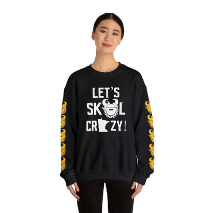 Unisex Heavy Blend™ Crewneck - Let's go Crazy! + Game Day Helmet (Sleeves)