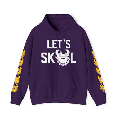 Unisex Heavy Blend™ Hooded Sweatshirt - Let's go! + Game Day Helmet (Sleeves)