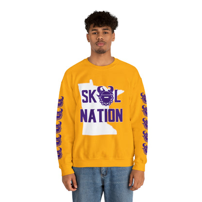Unisex Heavy Blend™ Crewneck - MN Nation + Game Day Helmet (Sleeves)