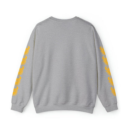 Unisex Heavy Blend™ Crewneck - Skyline + Game Day Helmet (Sleeves)