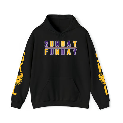 Unisex Heavy Blend™ Hooded Sweatshirt - Sunday FUNday + Original (Sleeves)