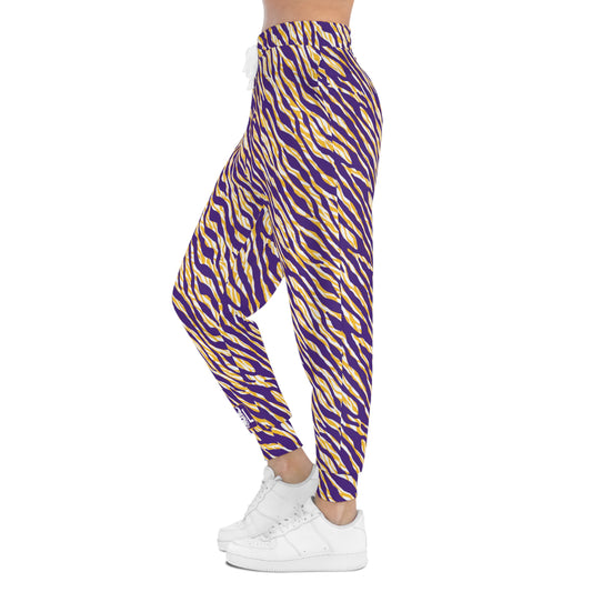 Unisex Athletic Joggers - Zebra Print