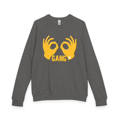 Unisex French Terry Raglan Crewneck - Griddy Gang