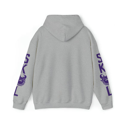 Unisex Heavy Blend™ Hooded Sweatshirt - Get OUTTA Here + Original (Sleeves)