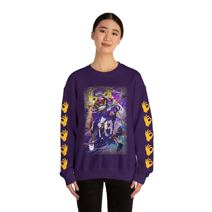Unisex Heavy Blend™ Crewneck - Griddy Dance + Hands (Sleeves)