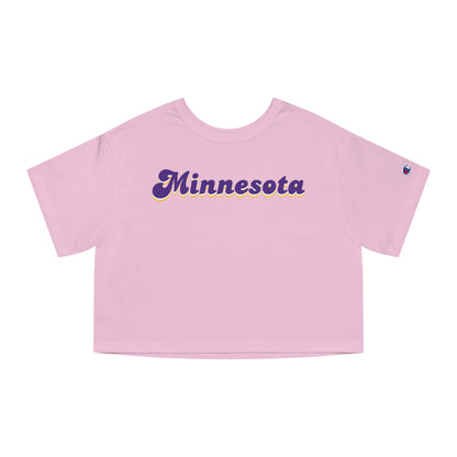 Women's Champion Heritage Cropped Top - Minnesota (Retro)