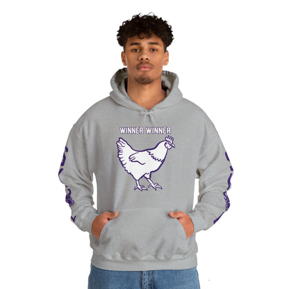 Unisex Heavy Blend™ Hooded Sweatshirt - Winner Winner Chicken Dinner + Original (Sleeves)