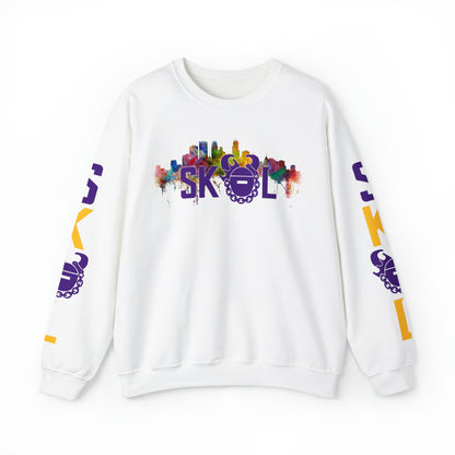 Unisex Heavy Blend™ Crewneck - Skyline + The Original (Sleeves)