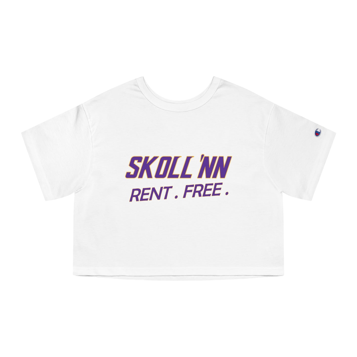 Women's Champion Heritage Cropped Top - SKOLL'NN - Rent Free
