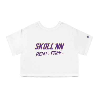 Women's Champion Heritage Cropped Top - SKOLL'NN - Rent Free