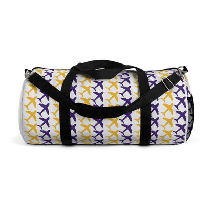 Duffel Bag - Jet Planes, White - Jersey #18