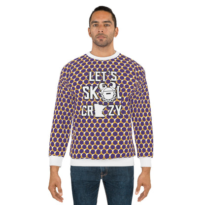 Unisex Crewneck - Purple/Gold Hex - Let's go Crazy!