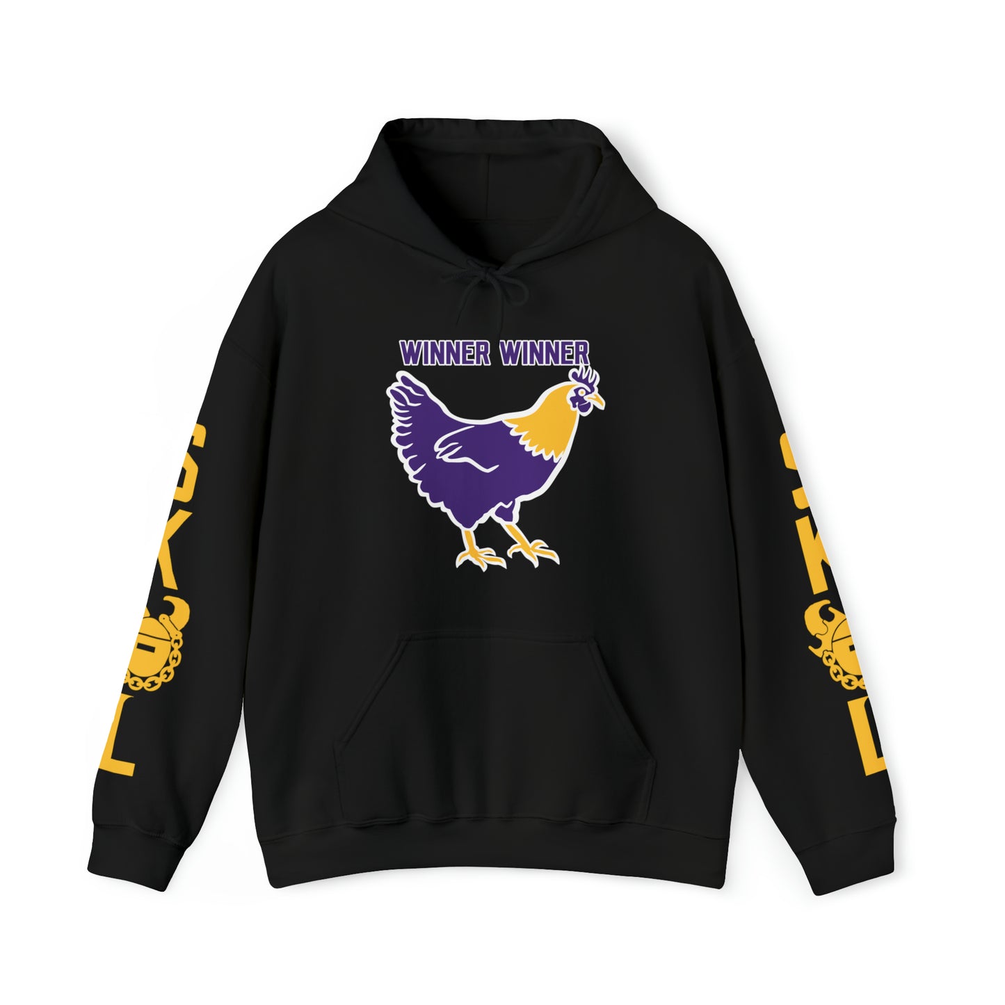 Unisex Heavy Blend™ Hooded Sweatshirt - Winner Winner Chicken Dinner + Original (Sleeves)