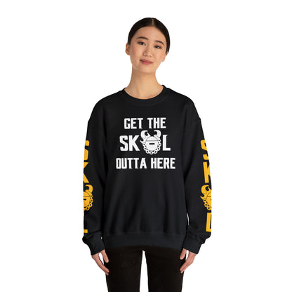 Unisex Heavy Blend™ Crewneck - Get OUTTA Here + The Original (Sleeves)