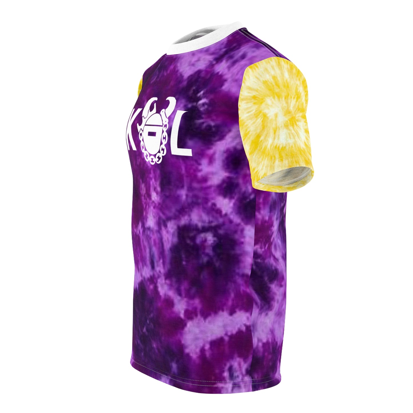 Unisex Cut & Sew Tee - Purple/Gold Tie-Dye - The Original