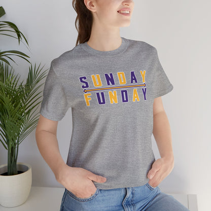 Unisex Jersey Short Sleeve Tee - Sunday FUNday