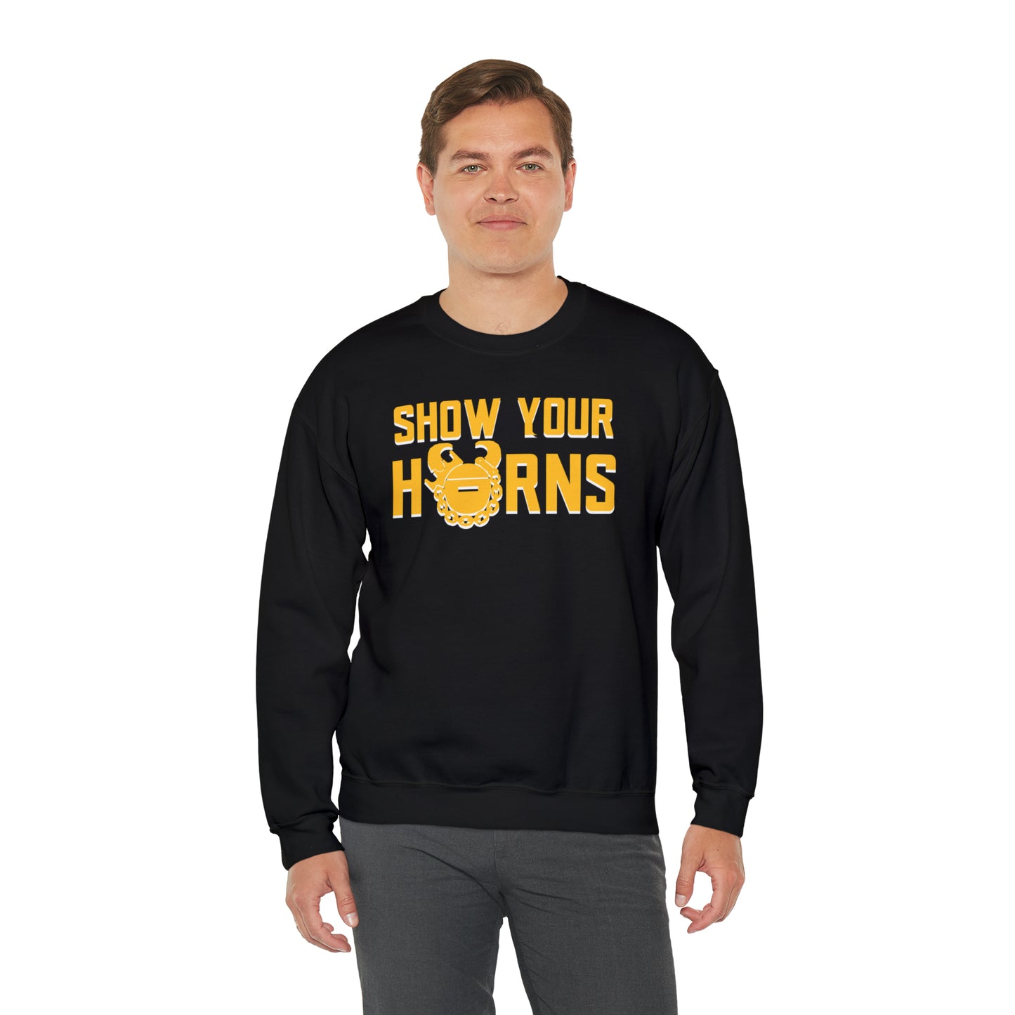 Unisex Heavy Blend™ Crewneck - Show Your Horns