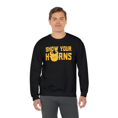 Unisex Heavy Blend™ Crewneck - Show Your Horns