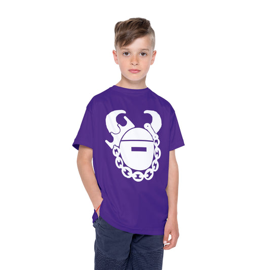 Kids Sports Jersey (Purple) - Game Day Helmet