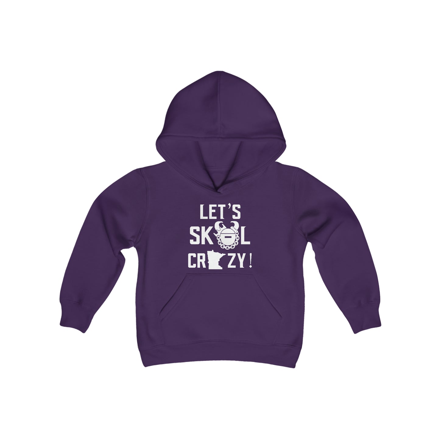 Youth Heavy Blend Hoodie - Let's go Crazy!