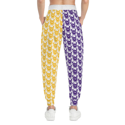 Unisex Athletic Joggers - Purple & Gold Helmets