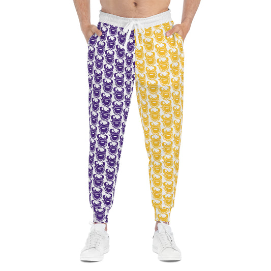 Unisex Athletic Joggers - Purple & Gold Helmets