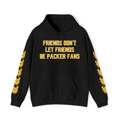 Unisex Heavy Blend™ Hooded Sweatshirt - Friends Don't Let Friends + Game Day Helmet (Sleeves)