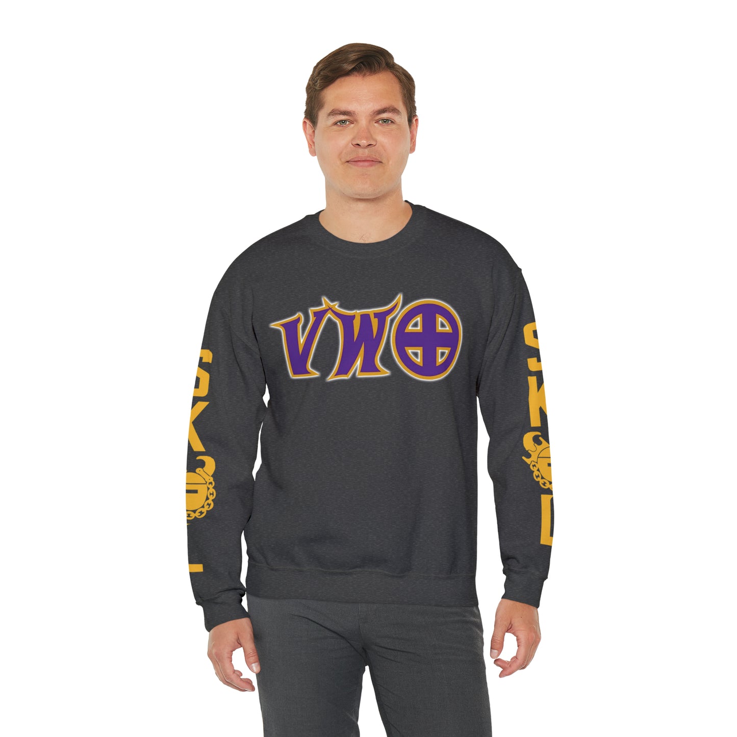 Unisex Heavy Blend™ Crewneck - V-W-O + The Original (Sleeves)