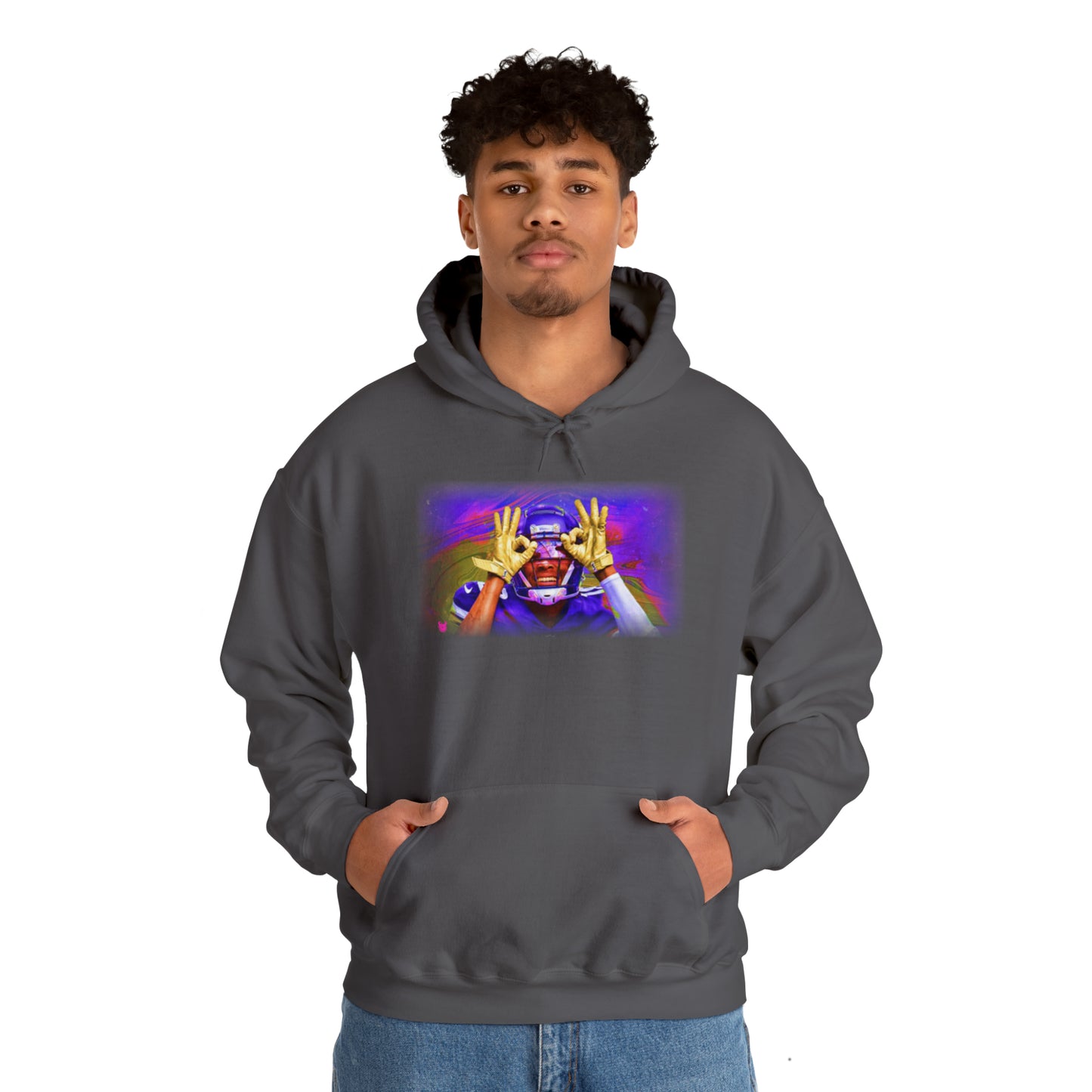 Unisex Heavy Blend™ Hoodie - Griddy (Color Blast)