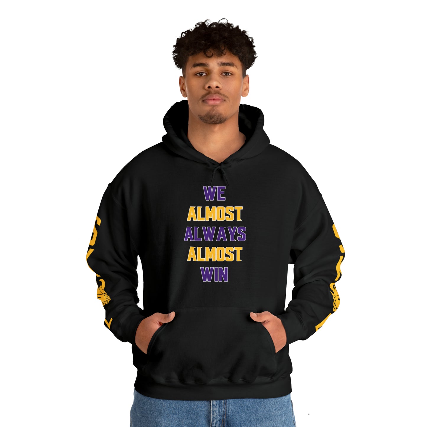 Unisex Heavy Blend™ Hooded Sweatshirt - ALMOST + Original (Sleeves)