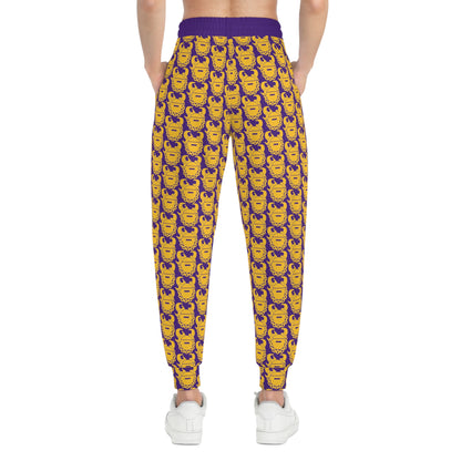 Unisex Athletic Joggers - Purple/Gold Helmets