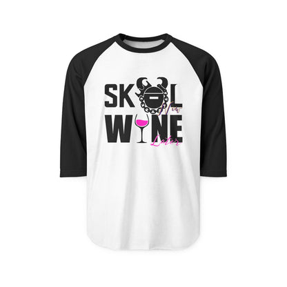 Unisex Three-Quarter Sleeve Raglan Shirt - Wine Later