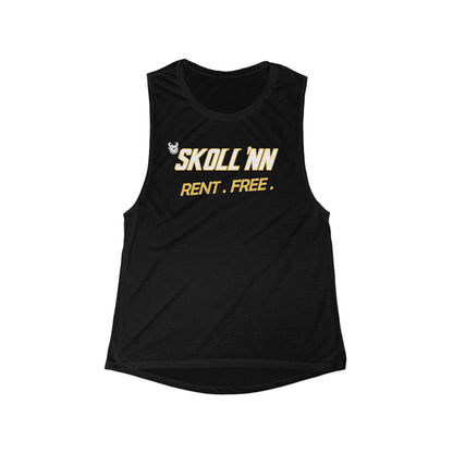 Women's Flowy Scoop Muscle Tank - SKOLL'NN - Rent Free
