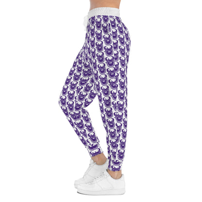 Unisex Athletic Joggers - Purple/White - Helmet