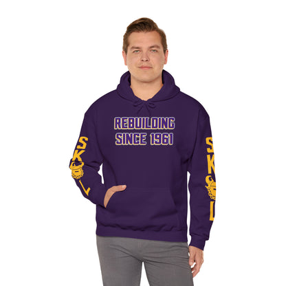 Unisex Heavy Blend™ Hooded Sweatshirt - Rebuilding Since 1961 + Original (Sleeves)