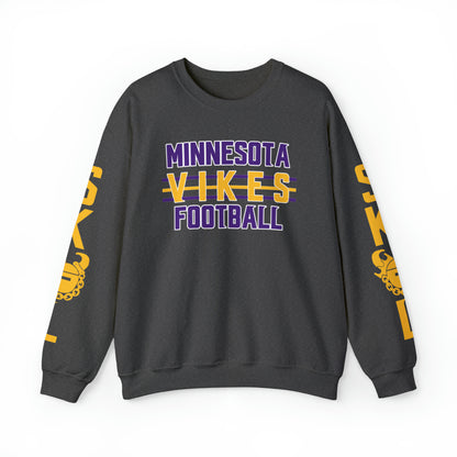 Unisex Heavy Blend™ Crewneck - Vikes Football + The Original (Sleeves)