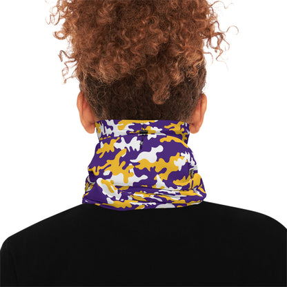 Winter Neck Gaiter With Drawstring - Camo