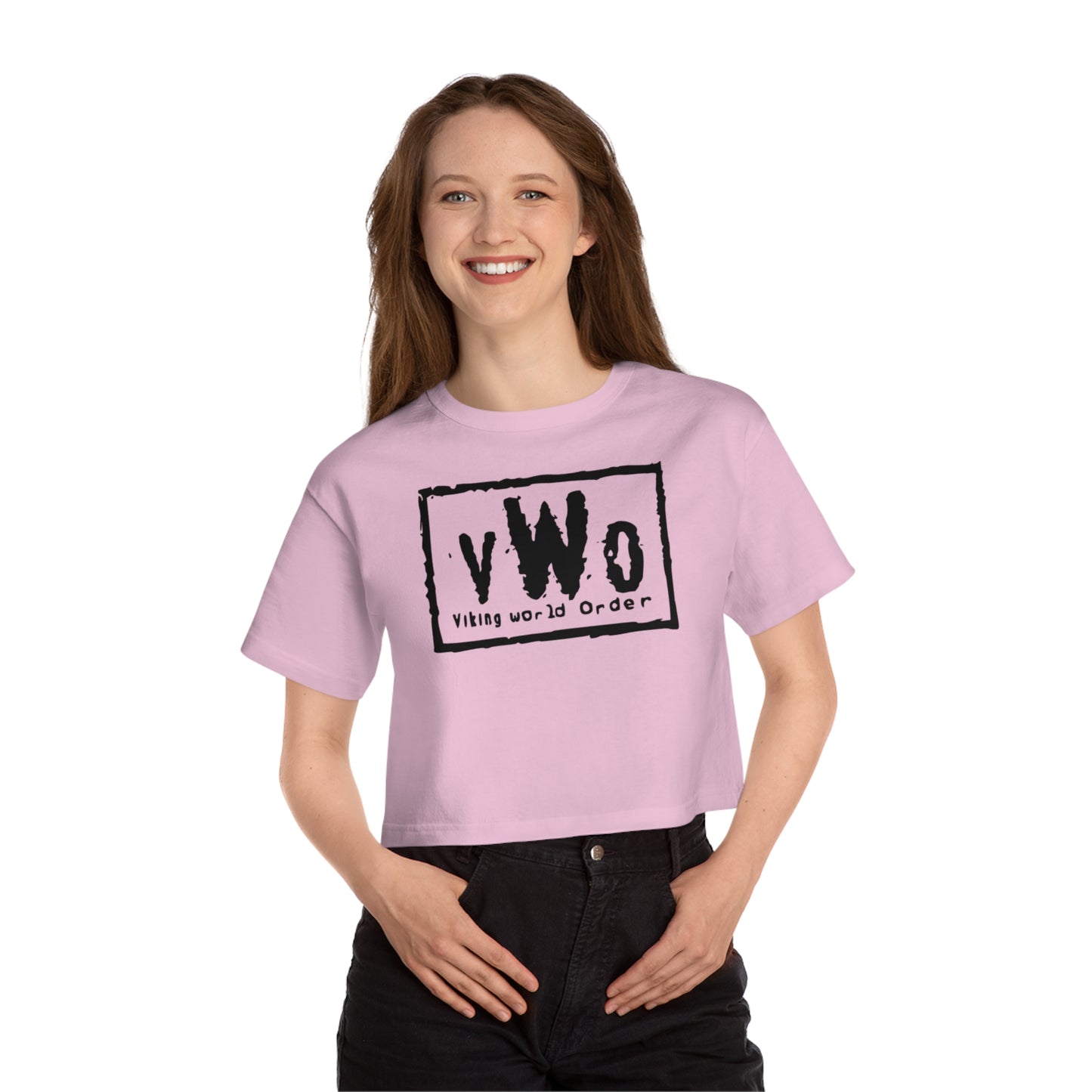 Women's Champion Heritage Cropped Top - VWO (Framed)
