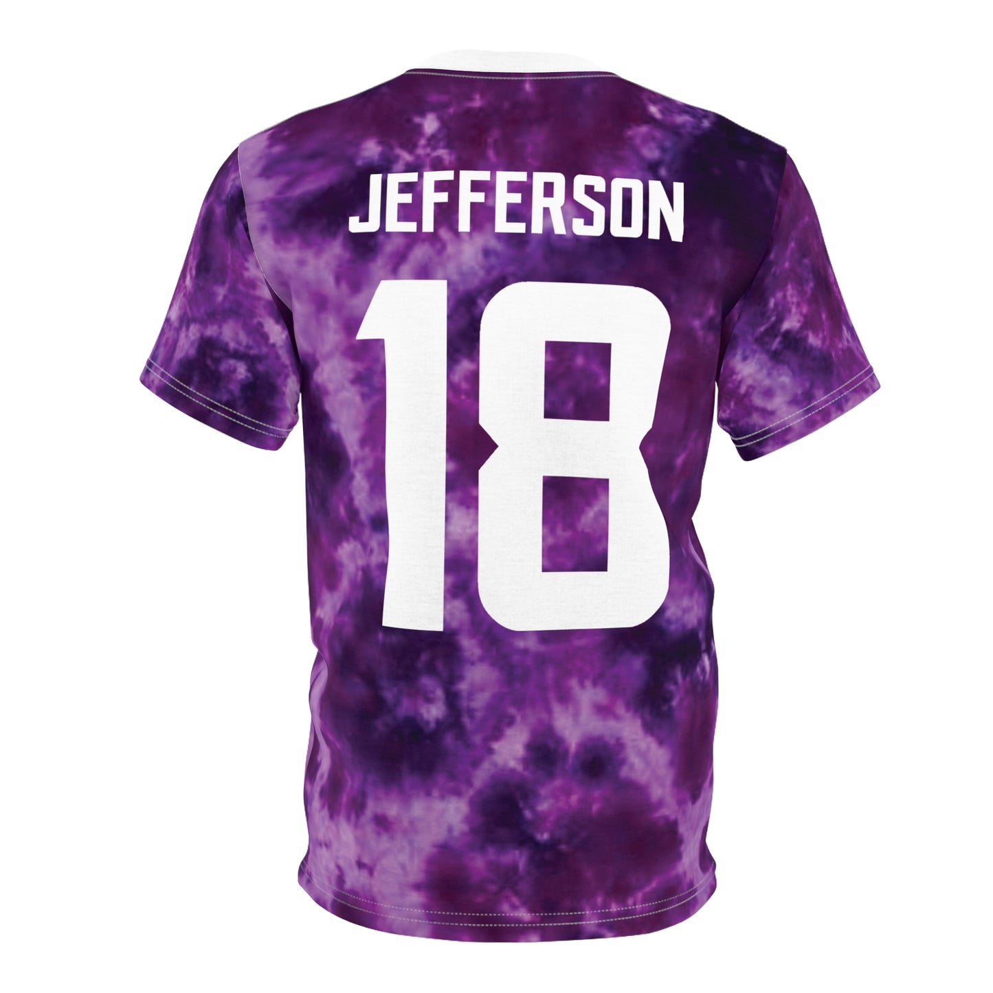Unisex Cut & Sew Tee - Purple Tie-Dye - Jersey #18