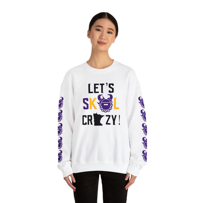 Unisex Heavy Blend™ Crewneck - Let's go Crazy! + Game Day Helmet (Sleeves)