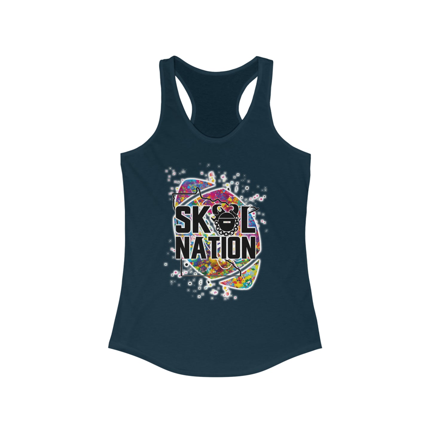 Ladies Ideal Racerback Tank - MN Nation (Color Blast)