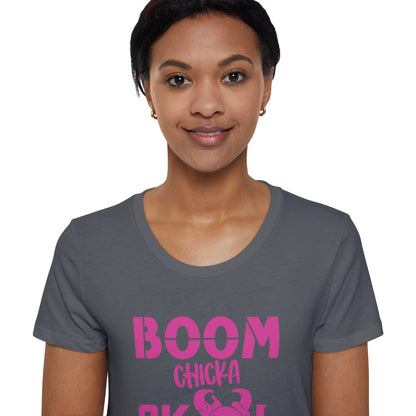 Women's Organic T - BOOM chicka
