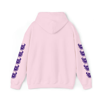 Unisex Heavy Blend™ Hooded Sweatshirt - Eat. Sleep. Repeat. + Game Day Helmet (Sleeves)