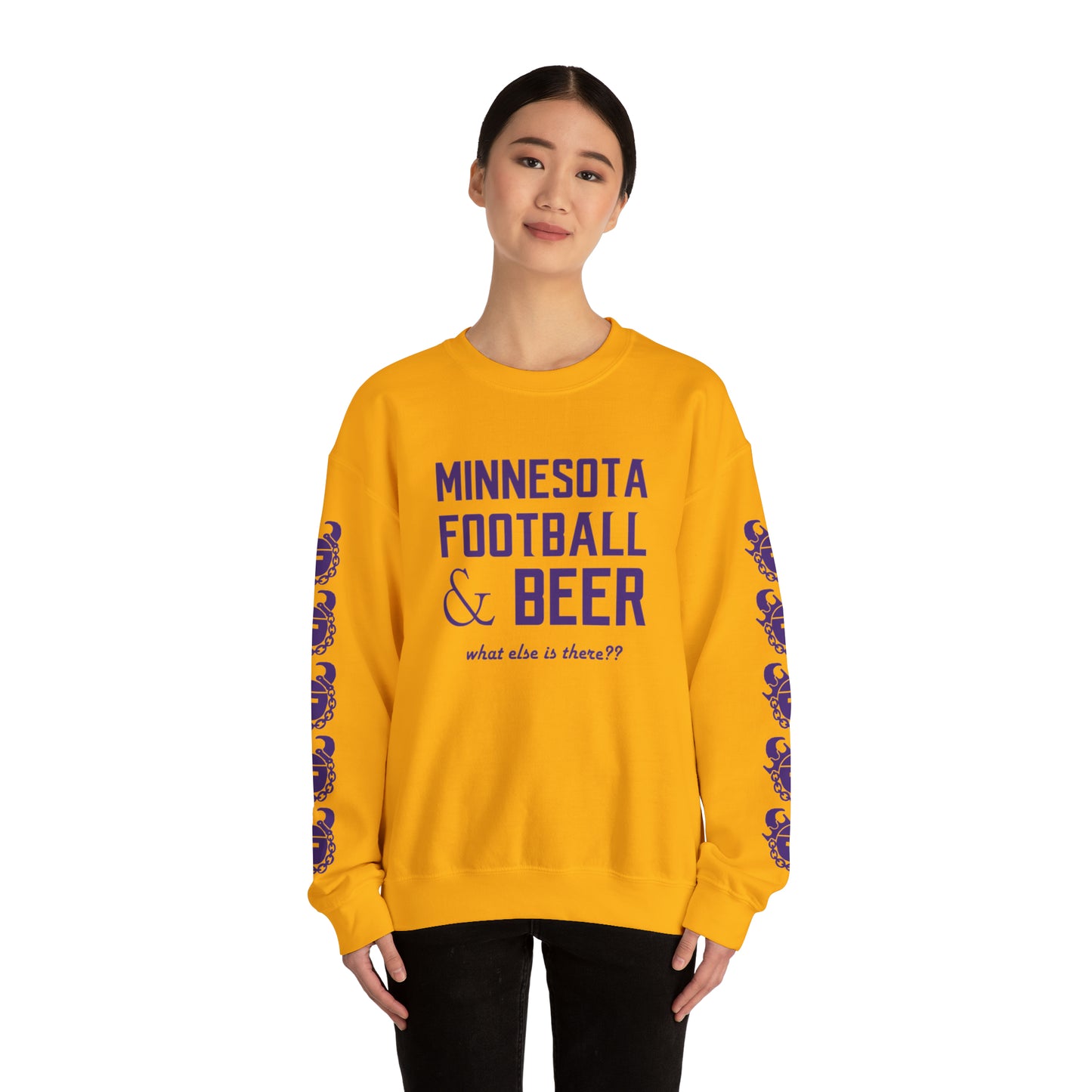 Unisex Heavy Blend™ Crewneck - What else is there?? + Game Day Helmet (Sleeves)