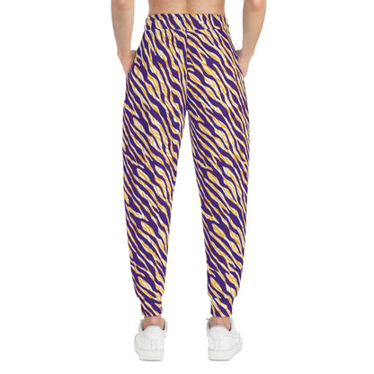 Unisex Athletic Joggers - Zebra Print