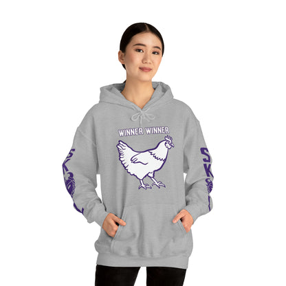 Unisex Heavy Blend™ Hooded Sweatshirt - Winner Winner Chicken Dinner + Original (Sleeves)