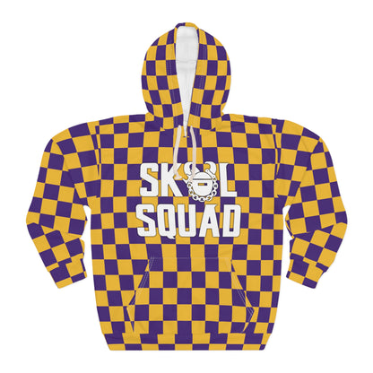 Unisex Pullover Hoodie - Checkerboard - SQUAD