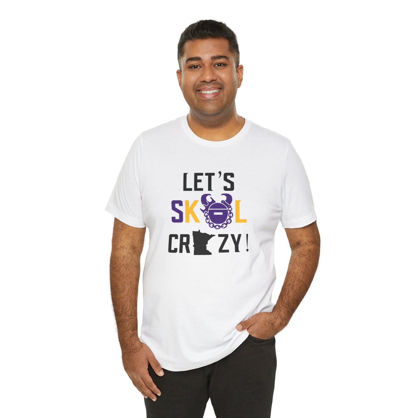 Unisex Jersey Short Sleeve Tee - Let's go Crazy!
