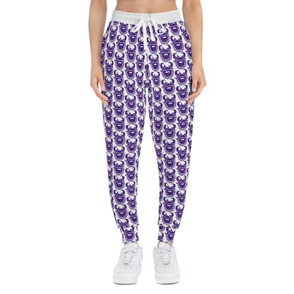 Unisex Athletic Joggers - Purple/White - Helmet